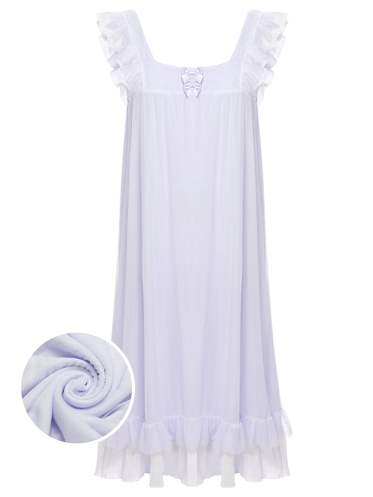 1950er Kleine fliegende Ärmel Babydoll Nachtwäsche